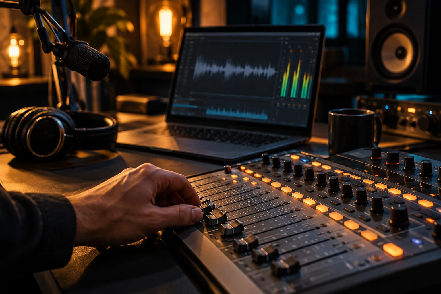 Ilustračný vizuál techniky pre internetové audio vysielanie